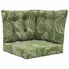 Coussin de canapé d'extérieur 3 pcs Modèle feuille Polyester 531444531444