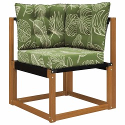 Coussin de canapé d'extérieur 3 pcs Modèle feuille Polyester 531444531444