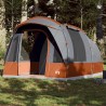 Tente de camping tunnel 3 personnes gris et orange imperméable 531446531446