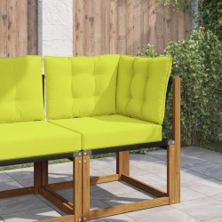 Coussin de canapé d'extérieur 3 pcs Vert Polyester 531447531447