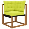 Coussin de canapé d'extérieur 3 pcs Vert Polyester 531447531447