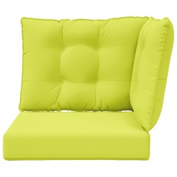Coussin de canapé d'extérieur 3 pcs Vert Polyester 531447531447
