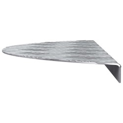 Nez de marche 5 pcs Argenté 60 x 18 x 2,5 cm Aluminium 531449531449