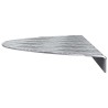 Nez de marche 5 pcs Argenté 60 x 18 x 2,5 cm Aluminium 531449531449