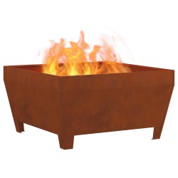 Braise Marron 80 x 80 x 43 cm Acier patiné 531451531451