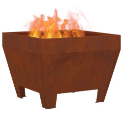 Braise Marron 50 x 50 x 38 cm Acier patiné 531452531452