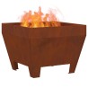 Braise Marron 50 x 50 x 38 cm Acier patiné 531452531452