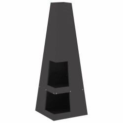 Braise Noir 35 x 35 x 100 cm Acier 531453531453