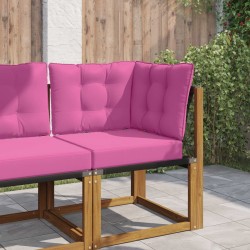 Coussin de canapé d'extérieur 3 pcs Rose Polyester 531456531456