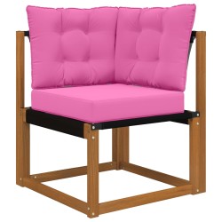 Coussin de canapé d'extérieur 3 pcs Rose Polyester 531456531456
