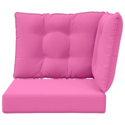 Coussin de canapé d'extérieur 3 pcs Rose Polyester 531456531456