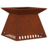 Foyer de cheminée Marron 60 x 60 x 50 cm Acier patiné 531457531457