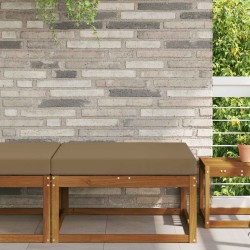 Coussin de canapé d'extérieur Taupe 80 x 80 x 8 cm Polyester 531459531459