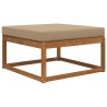 Coussin de canapé d'extérieur Taupe 80 x 80 x 8 cm Polyester 531459531459