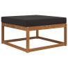 Coussin de canapé d'extérieur Noir 80 x 80 x 8 cm Polyester 531460531460