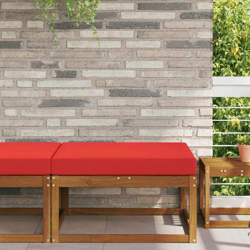 Coussin de canapé d'extérieur Rouge 80 x 80 x 8 cm Polyester 531461531461