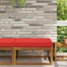 Coussin de canapé d'extérieur Rouge 80 x 80 x 8 cm Polyester 531461531461