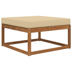 Coussin de canapé d'extérieur Beige 80 x 80 x 8 cm Polyester 531465531465