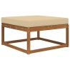 Coussin de canapé d'extérieur Beige 80 x 80 x 8 cm Polyester 531465531465