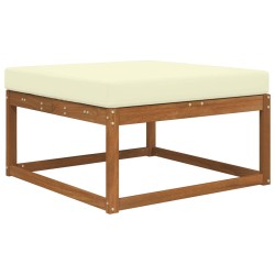 Coussin de canapé d'extérieur Crème 80 x 80 x 8 cm Polyester 531466531466