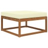 Coussin de canapé d'extérieur Crème 80 x 80 x 8 cm Polyester 531466531466