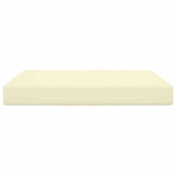 Coussin de canapé d'extérieur Crème 80 x 80 x 8 cm Polyester 531466531466