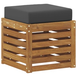 Banc de jardin avec coussin 2 Pièce Naturel et Anthracite 531470531470