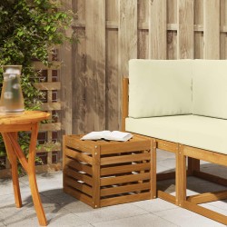Banc de Jardin Naturel 43 x 43 x 37 cm Bois d'Acacia Massif 531472531472