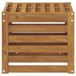 Banc de Jardin Naturel 43 x 43 x 37 cm Bois d'Acacia Massif 531472531472