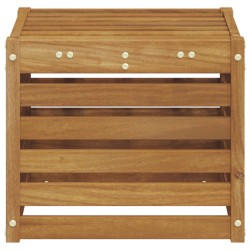 Banc de Jardin Naturel 43 x 43 x 37 cm Bois d'Acacia Massif 531472531472