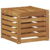 Banc de Jardin Naturel 43 x 43 x 37 cm Bois d'Acacia Massif 531472531472