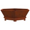 Foyer de cheminée Marron 75 x 75 x 28 cm Acier patiné 531474531474