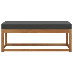 Banc de jardin Naturel et Anthracite 115 x 43 x 45 cm 531480531480