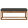 Banc de jardin Naturel et Anthracite 115 x 43 x 45 cm 531480531480