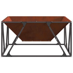 Braise Marron 80 x 80 x 40 cm Acier patiné 531481531481