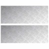 Nez de marche Rectangulaire 2 pcs Argenté 80 x 30 cm Aluminium 531482531482