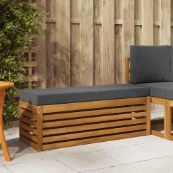 Banc de Tabouret Naturel et Anthracite 115 x 43 x 37 cm 531486531486