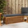 Banc de Tabouret Naturel et Anthracite 115 x 43 x 37 cm 531486531486