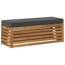 Banc de Tabouret Naturel et Anthracite 115 x 43 x 37 cm 531486531486