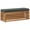 Banc de Tabouret Naturel et Anthracite 115 x 43 x 37 cm 531486531486