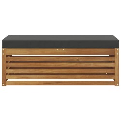 Banc de Tabouret Naturel et Anthracite 115 x 43 x 37 cm 531486531486