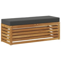 Banc de Tabouret Naturel et Anthracite 115 x 43 x 37 cm 531486531486