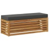 Banc de Tabouret Naturel et Anthracite 115 x 43 x 37 cm 531486531486