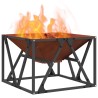 Braise Marron 50 x 50 x 35 cm Acier patiné 531488531488