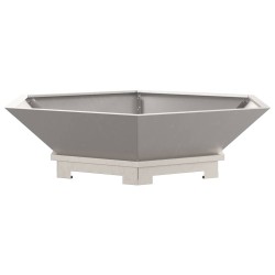 Foyer de cheminée Marron 100 x 100 x 28 cm Acier patiné 531492531492