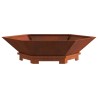 Foyer de cheminée Marron 100 x 100 x 28 cm Acier patiné 531492531492