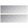 Nez de marche Rectangulaire 2 pcs Argenté 100 x 30 cm Aluminium 531495531495