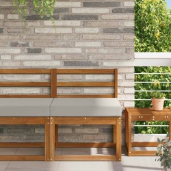 Coussin de canapé d'extérieur Gris 60 x 60 x 8 cm Polyester 531496531496