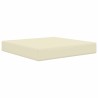 Coussin de canapé d'extérieur Crème 60 x 60 x 8 cm Polyester 531497531497