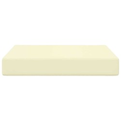 Coussin de canapé d'extérieur Crème 60 x 60 x 8 cm Polyester 531497531497
